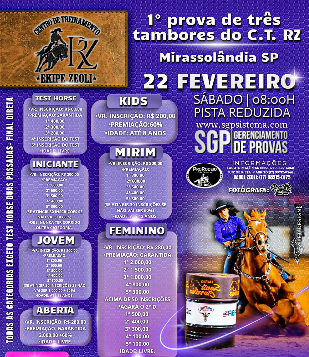 1ª PROVA DE 3 TAMBORES C.T. RZ